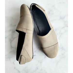 Penner Tan Taupe Slip On Soft Grain Leather Flats Loafers Comfy Shoes 7